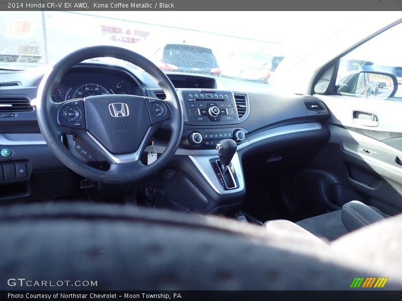Kona Coffee Metallic / Black 2014 Honda CR-V EX AWD