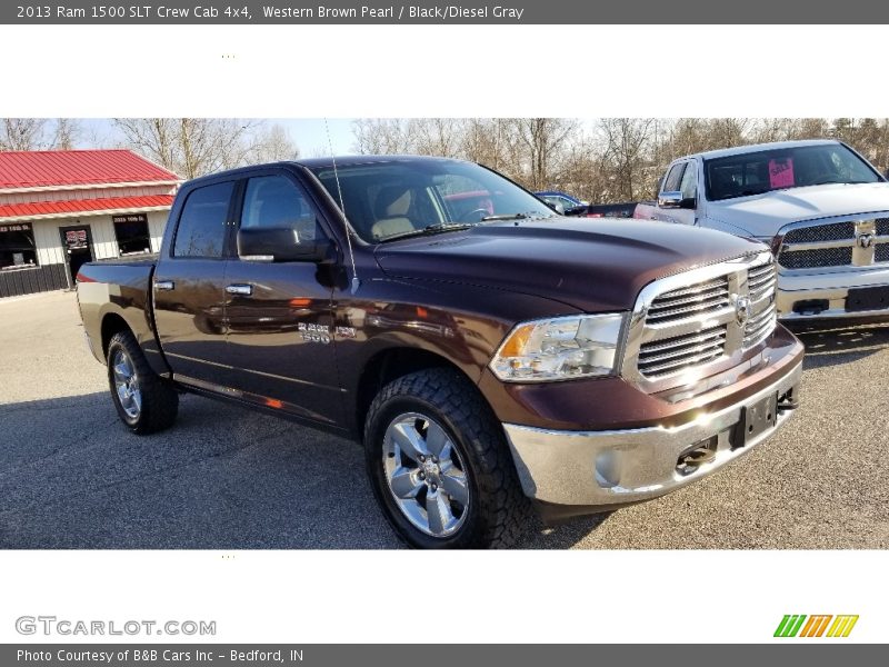 Western Brown Pearl / Black/Diesel Gray 2013 Ram 1500 SLT Crew Cab 4x4