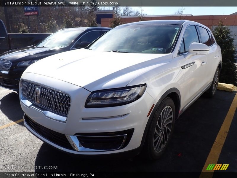 White Platinum / Cappuccino 2019 Lincoln Nautilus Reserve AWD