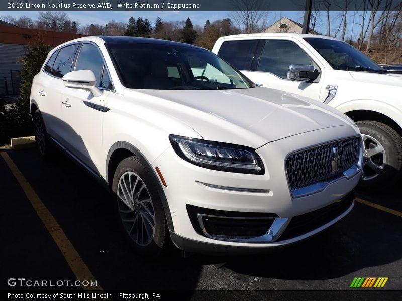 White Platinum / Cappuccino 2019 Lincoln Nautilus Reserve AWD