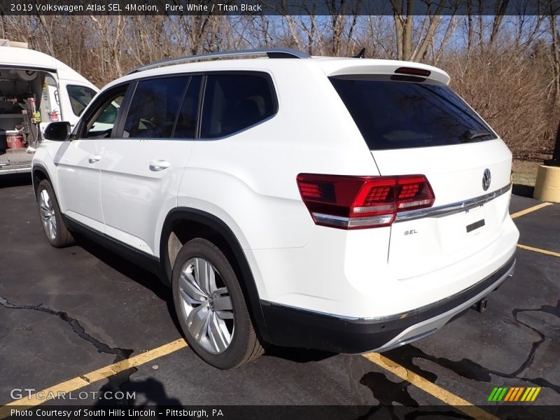Pure White / Titan Black 2019 Volkswagen Atlas SEL 4Motion