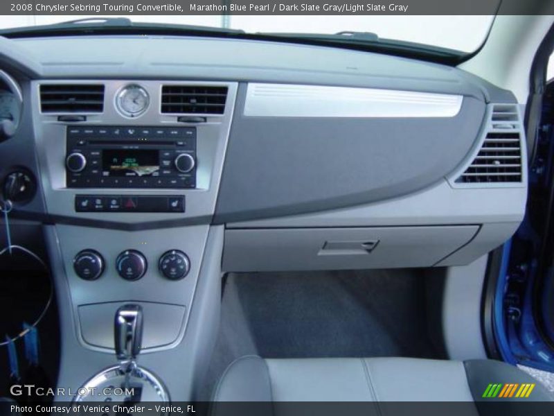 Marathon Blue Pearl / Dark Slate Gray/Light Slate Gray 2008 Chrysler Sebring Touring Convertible