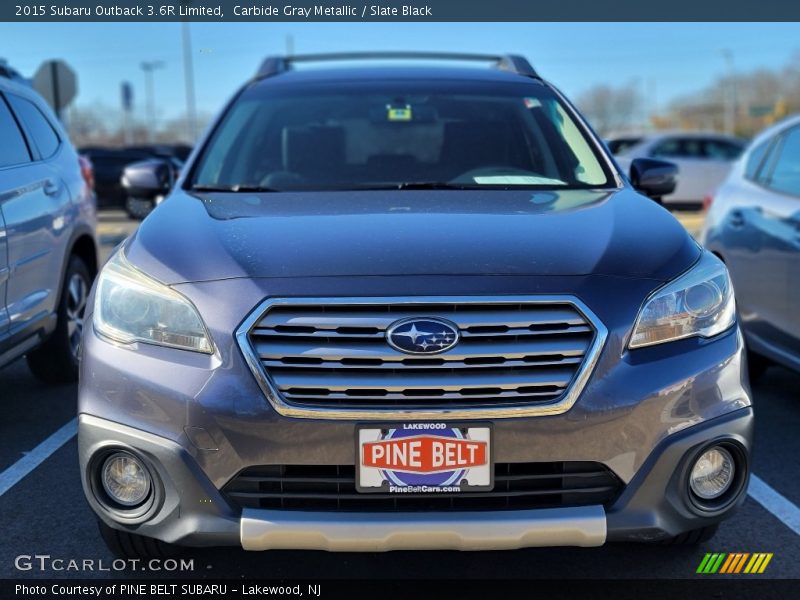 Carbide Gray Metallic / Slate Black 2015 Subaru Outback 3.6R Limited