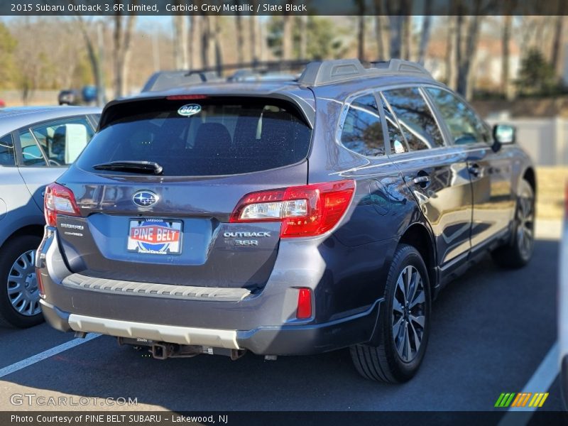 Carbide Gray Metallic / Slate Black 2015 Subaru Outback 3.6R Limited