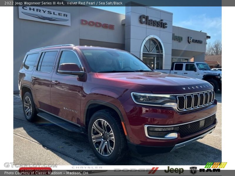 Velvet Red Pearl / Sea Salt/Black 2022 Jeep Wagoneer Series III 4x4