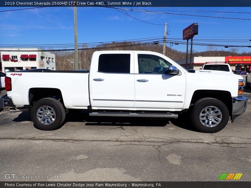 Summit White / Jet Black 2019 Chevrolet Silverado 2500HD LTZ Crew Cab 4WD