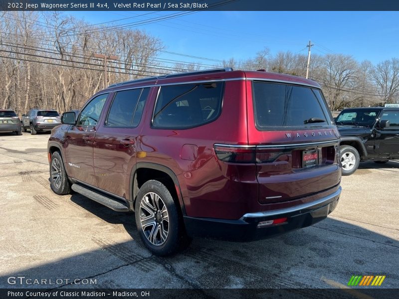 Velvet Red Pearl / Sea Salt/Black 2022 Jeep Wagoneer Series III 4x4