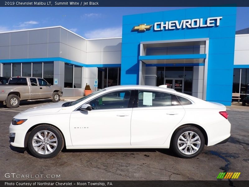 Summit White / Jet Black 2019 Chevrolet Malibu LT