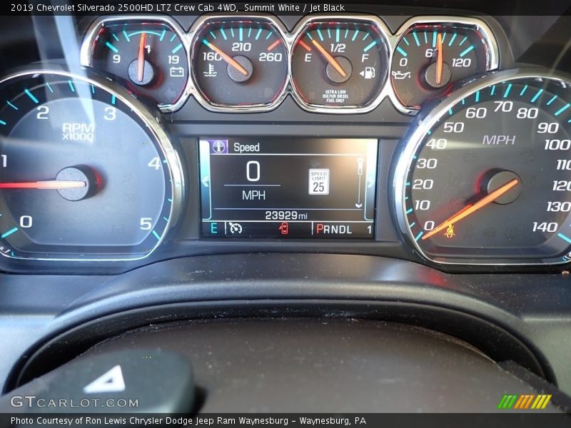 Summit White / Jet Black 2019 Chevrolet Silverado 2500HD LTZ Crew Cab 4WD