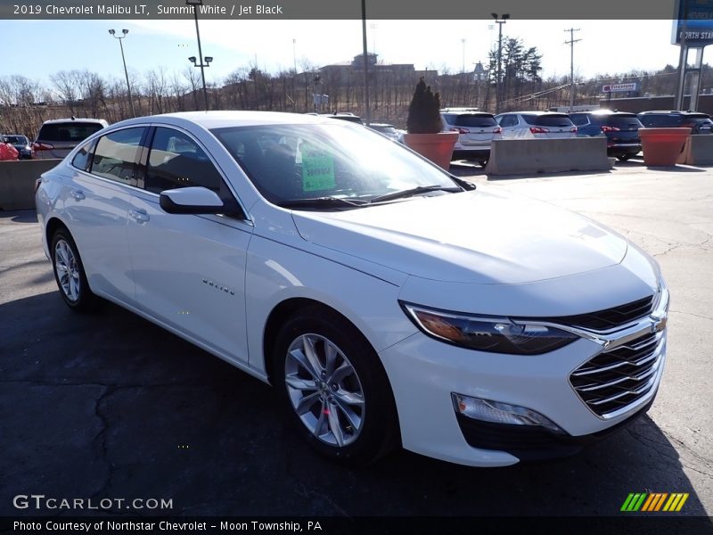 Summit White / Jet Black 2019 Chevrolet Malibu LT