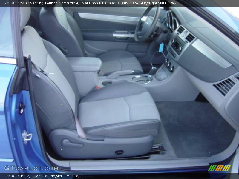 Marathon Blue Pearl / Dark Slate Gray/Light Slate Gray 2008 Chrysler Sebring Touring Convertible