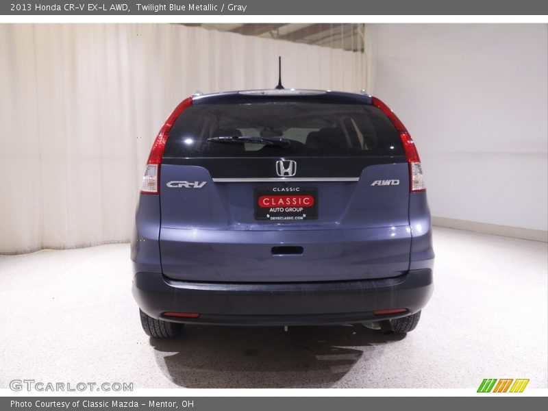 Twilight Blue Metallic / Gray 2013 Honda CR-V EX-L AWD