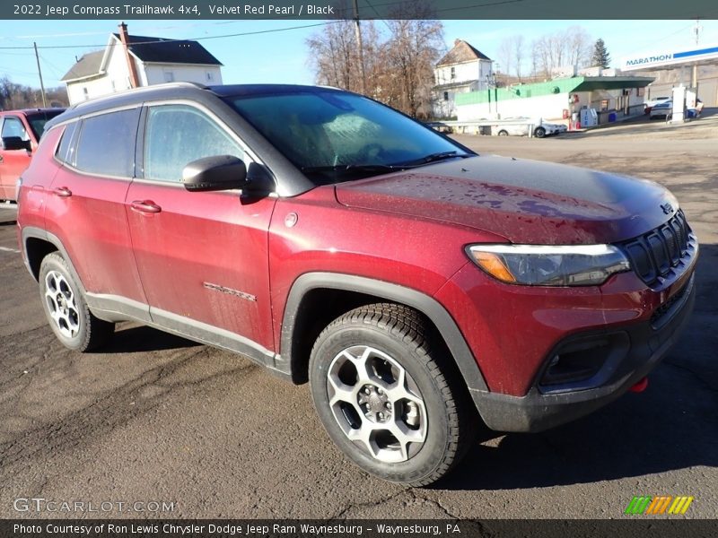 Velvet Red Pearl / Black 2022 Jeep Compass Trailhawk 4x4