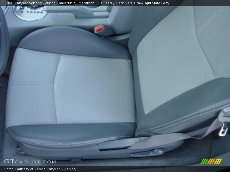Marathon Blue Pearl / Dark Slate Gray/Light Slate Gray 2008 Chrysler Sebring Touring Convertible