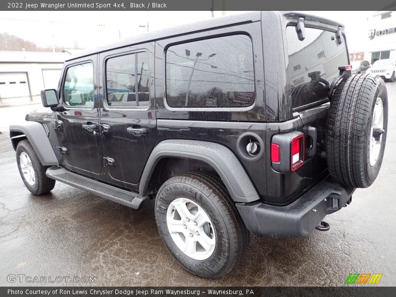 Black / Black 2022 Jeep Wrangler Unlimited Sport 4x4