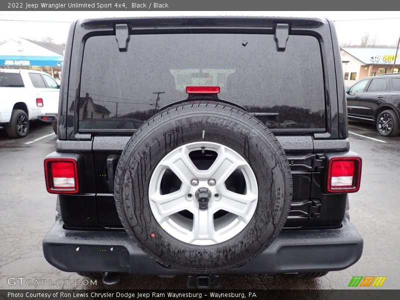 Black / Black 2022 Jeep Wrangler Unlimited Sport 4x4