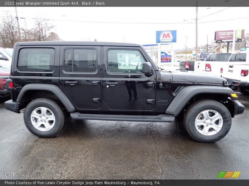 Black / Black 2022 Jeep Wrangler Unlimited Sport 4x4