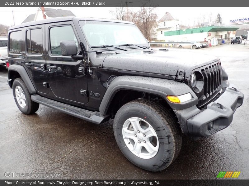 Black / Black 2022 Jeep Wrangler Unlimited Sport 4x4