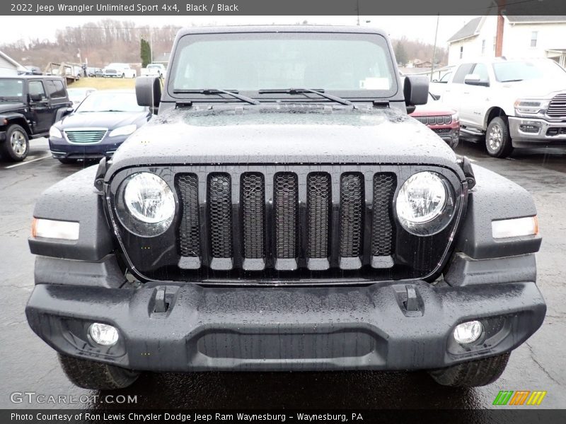 Black / Black 2022 Jeep Wrangler Unlimited Sport 4x4