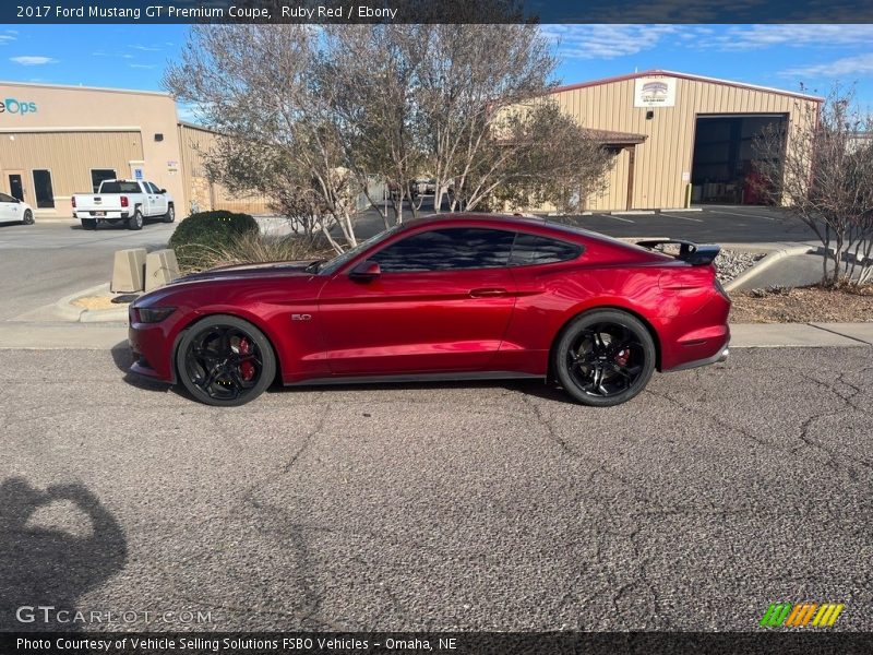 Ruby Red / Ebony 2017 Ford Mustang GT Premium Coupe