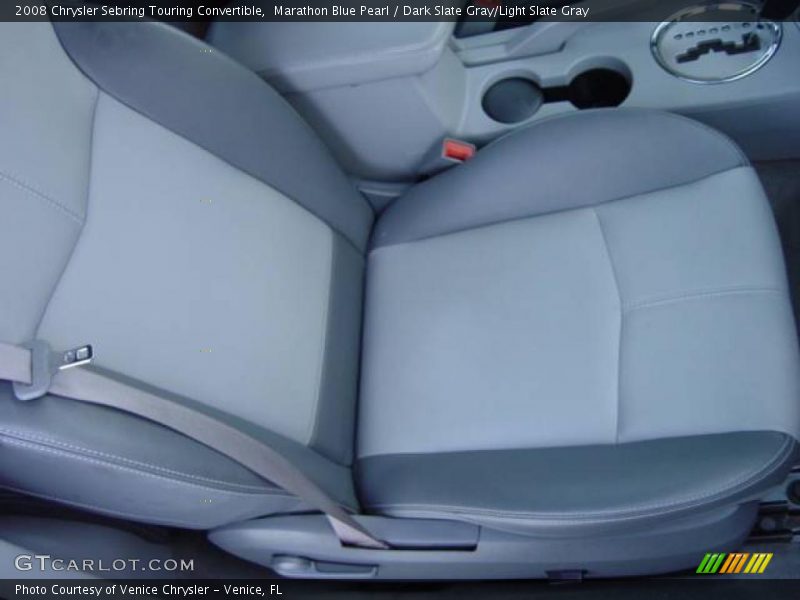Marathon Blue Pearl / Dark Slate Gray/Light Slate Gray 2008 Chrysler Sebring Touring Convertible