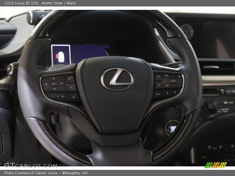 Atomic Silver / Black 2020 Lexus ES 350