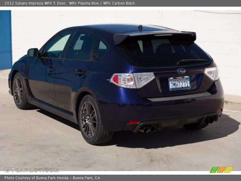 WRX Plasma Blue / WRX Carbon Black 2012 Subaru Impreza WRX 5 Door