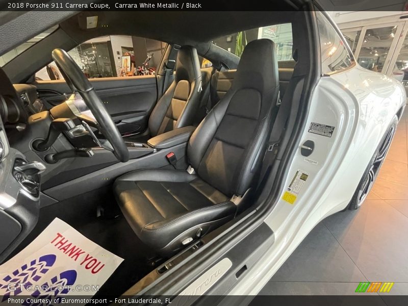 Front Seat of 2018 911 Carrera Coupe