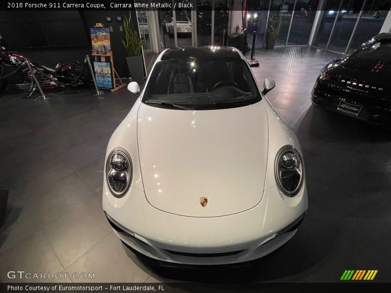 Carrara White Metallic / Black 2018 Porsche 911 Carrera Coupe