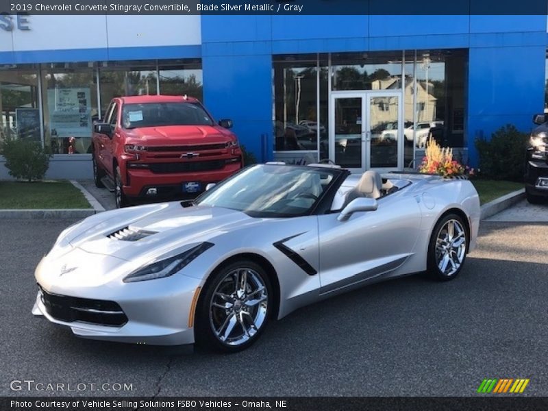 Front 3/4 View of 2019 Corvette Stingray Convertible