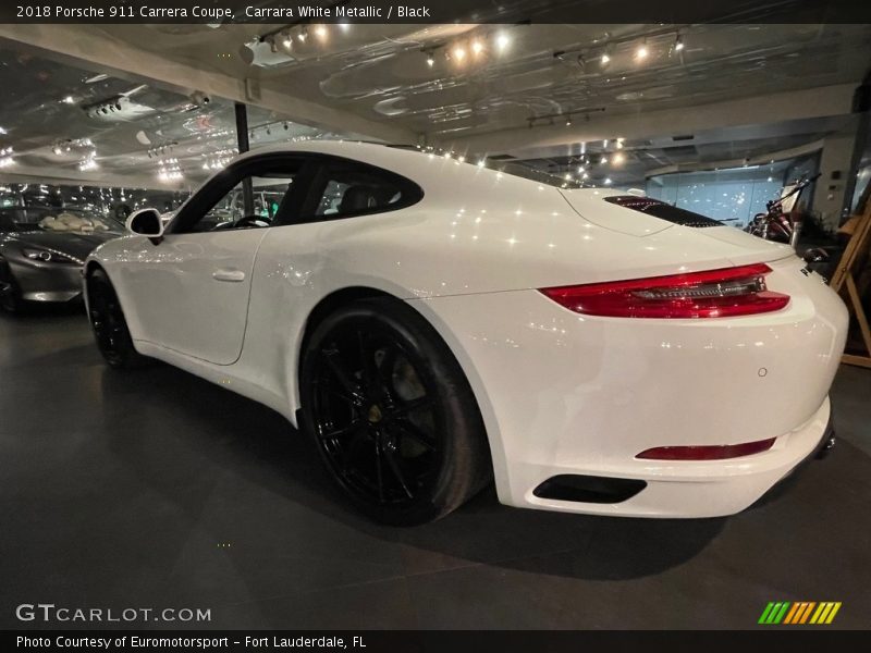 Carrara White Metallic / Black 2018 Porsche 911 Carrera Coupe