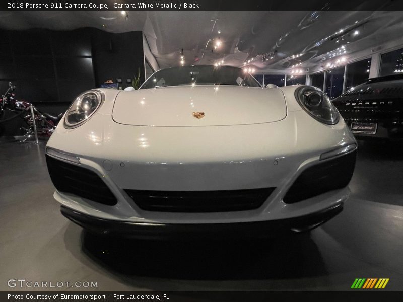 Carrara White Metallic / Black 2018 Porsche 911 Carrera Coupe