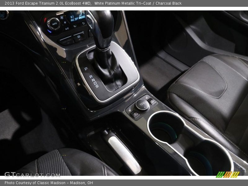 White Platinum Metallic Tri-Coat / Charcoal Black 2013 Ford Escape Titanium 2.0L EcoBoost 4WD
