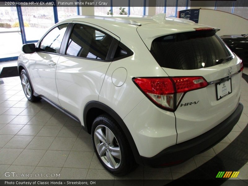 Platinum White Pearl / Gray 2020 Honda HR-V EX AWD