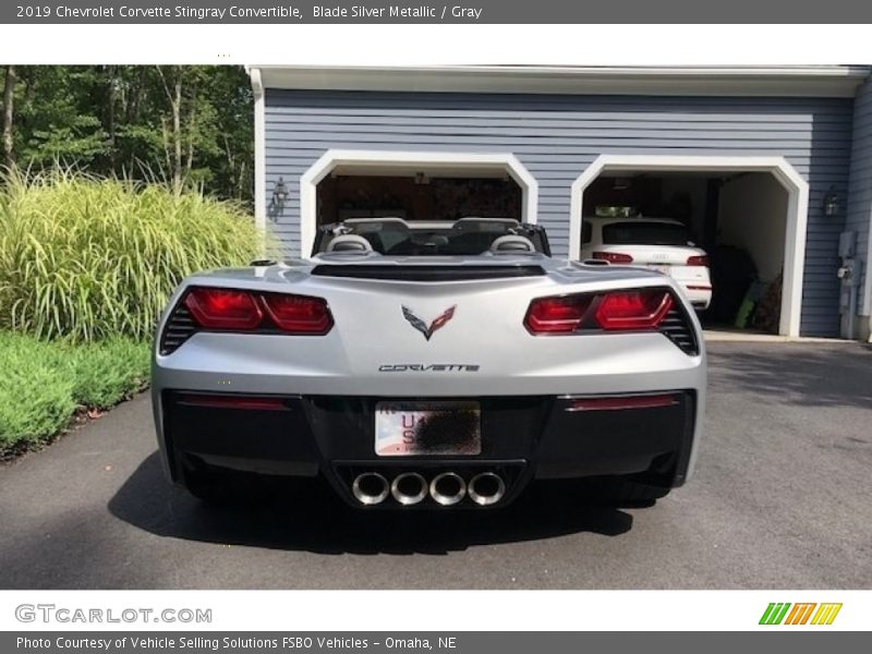 Blade Silver Metallic / Gray 2019 Chevrolet Corvette Stingray Convertible