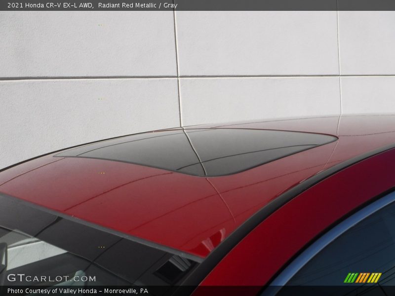 Radiant Red Metallic / Gray 2021 Honda CR-V EX-L AWD