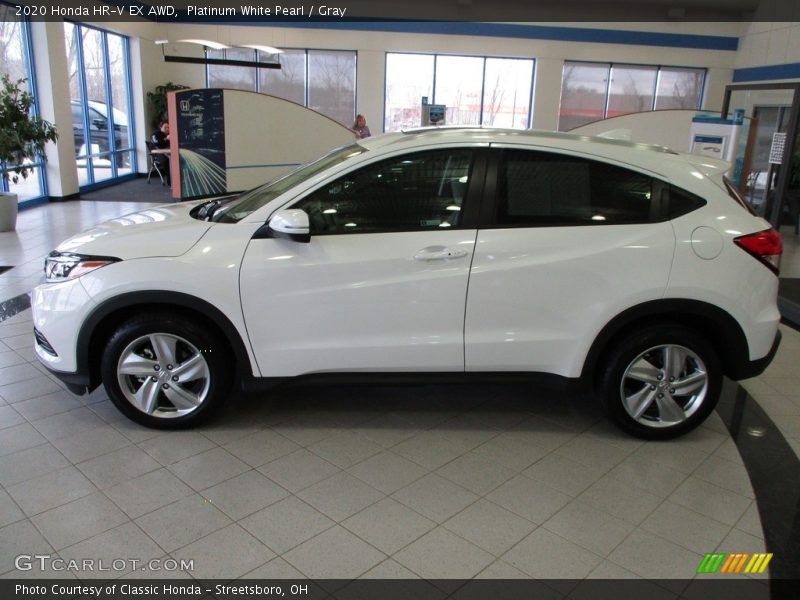 Platinum White Pearl / Gray 2020 Honda HR-V EX AWD