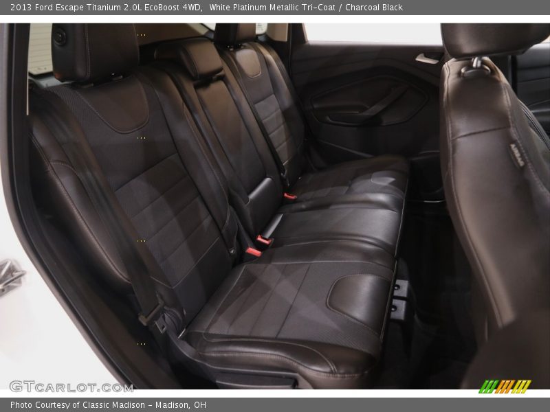White Platinum Metallic Tri-Coat / Charcoal Black 2013 Ford Escape Titanium 2.0L EcoBoost 4WD