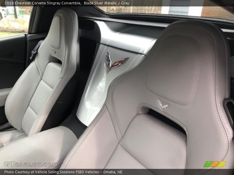 Blade Silver Metallic / Gray 2019 Chevrolet Corvette Stingray Convertible
