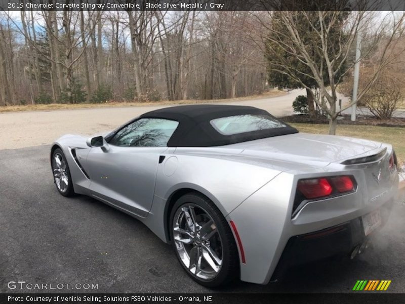 Blade Silver Metallic / Gray 2019 Chevrolet Corvette Stingray Convertible