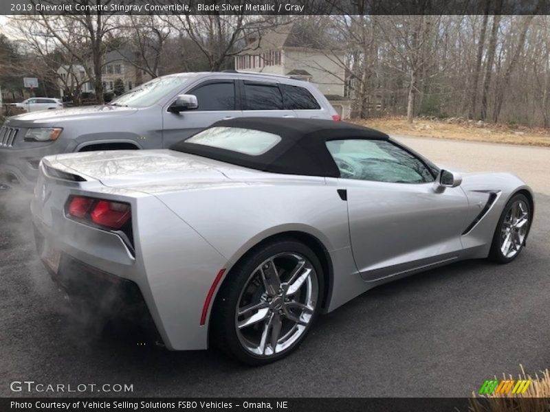 Blade Silver Metallic / Gray 2019 Chevrolet Corvette Stingray Convertible