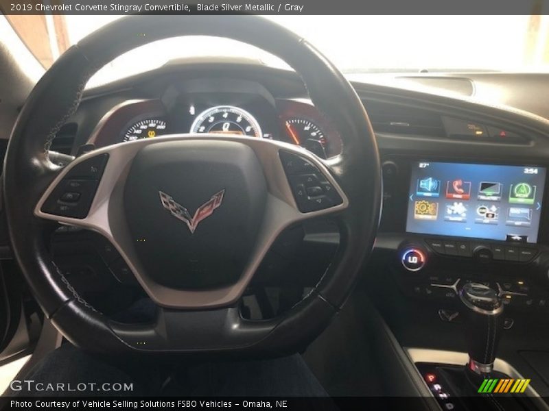 Blade Silver Metallic / Gray 2019 Chevrolet Corvette Stingray Convertible