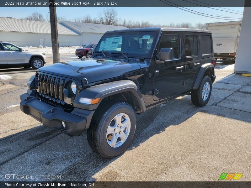 Black / Black 2022 Jeep Wrangler Unlimited Willys Sport 4x4