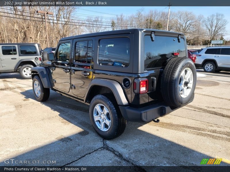 Black / Black 2022 Jeep Wrangler Unlimited Willys Sport 4x4