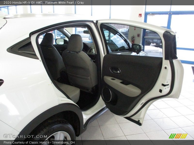 Platinum White Pearl / Gray 2020 Honda HR-V EX AWD