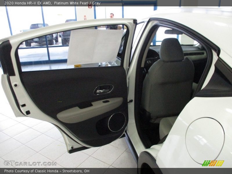 Platinum White Pearl / Gray 2020 Honda HR-V EX AWD