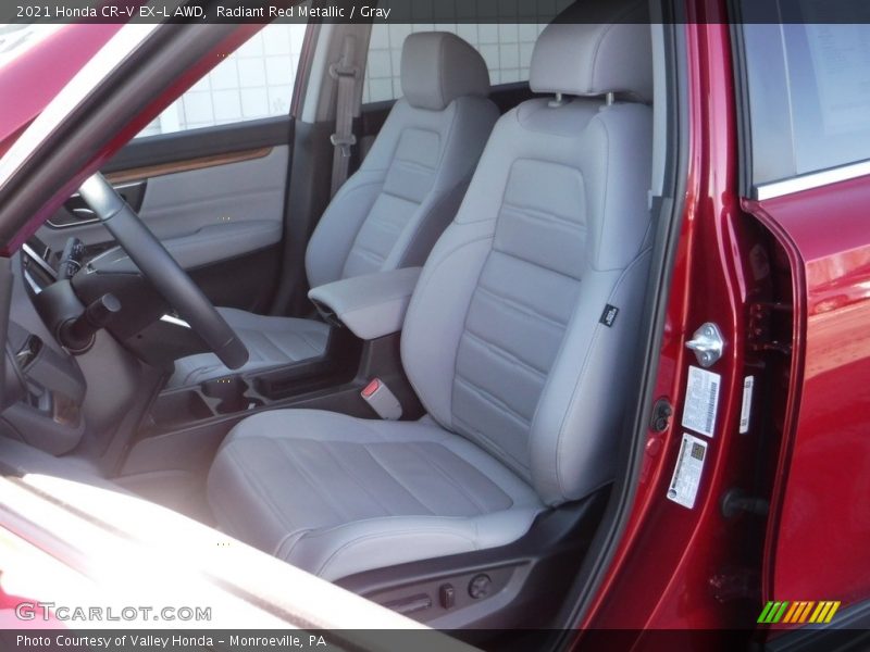 Radiant Red Metallic / Gray 2021 Honda CR-V EX-L AWD