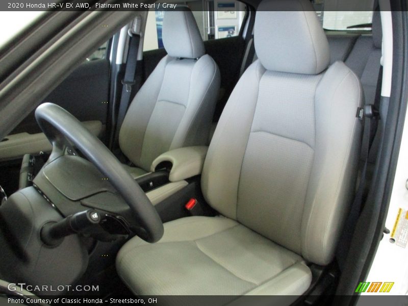 Platinum White Pearl / Gray 2020 Honda HR-V EX AWD