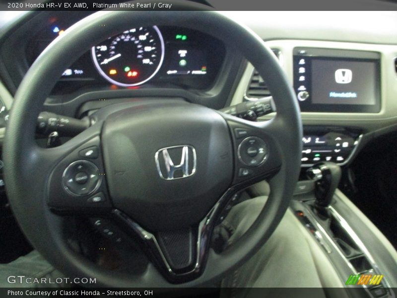 Platinum White Pearl / Gray 2020 Honda HR-V EX AWD