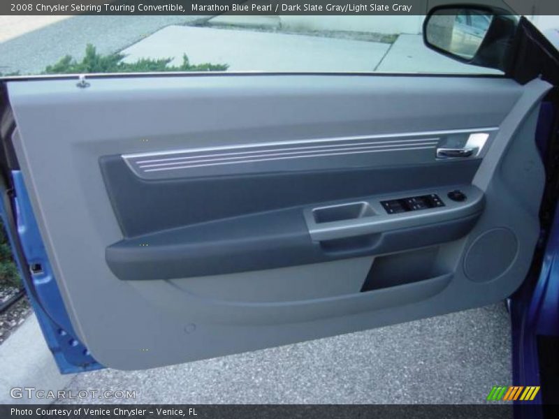 Marathon Blue Pearl / Dark Slate Gray/Light Slate Gray 2008 Chrysler Sebring Touring Convertible